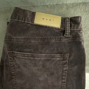 B356 MNML CORDUROY FLARE PANTS - SZ 34